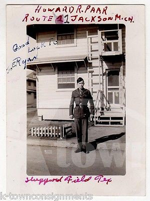 HOWARD PAAR SHEPPARD FIELD TEXAS AIR FORCE BASE VINTAGE IDed SNAPSHOT PHOTO - K-townConsignments