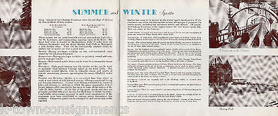 CHATEAU FRONTENAC QUEBEC VINTAGE CANADIAN PACIFIC GRAPHIC ADVERTISING BOOK 1937 - K-townConsignments