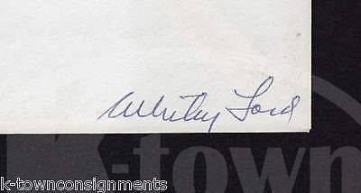 WHITEY FORD NEW YORK YANKEES BASEBALL PLAYER AUTOGRAPH SIGNED HoF MAIL COVER - K-townConsignments
