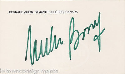 MICHAEL BOSSY NY ISLANDERS ICE HOCKEY PLAYER VINTAGE AUTOGRAPH SIGNATURE CARD - K-townConsignments