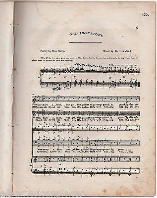 OLD IRONSIDES OCEAN WAVE QUICK STEP DODWORTHS BRASS BAND ANTIQUE SHEET MUSIC - K-townConsignments