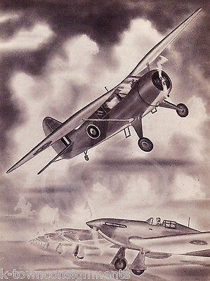 STINSON AT-19 RELIANT FIGHTER PLANES WWII MILITARY AVIATION GRAPHIC ART PRINT - K-townConsignments