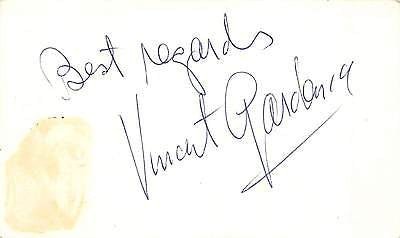 VINCENT GARDINIA TV CHARACTER ACTOR ORIGINAL AUTOGRAPH SIGNATURE - K-townConsignments