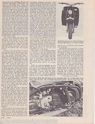 ZUNDAPP SUBURBANETTE SCOOTER VINTAGE GRAPHIC MOTORCYCLE ADVERTISING SALES FLYER - K-townConsignments
