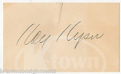 KAY KYSER BIG BAND MUSIC LEADER & MOVIE ACTOR VINTAGE AUTOGRAPH SIGNED CARD - K-townConsignments