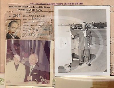 WWII SHANGHAI GHETTO JEWISH REFUGEE PAPERS NASA APOLLO 11 AWARD CERTIFICATE LOT - K-townConsignments