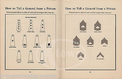 US ARMY & NAVY HISTORY & INSIGNIA VINTAGE WWII GRAPHIC PATRIOTIC GUIDE BOOK 1940 - K-townConsignments