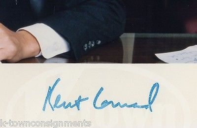 KENT CONRAD NORTH DAKOTA SENATOR VINTAGE AUTOGRAPH SIGNED POLITICAL PHOTO - K-townConsignments