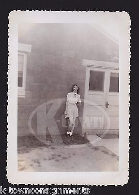 WWII GIRLS AT PLAY AND WAR BRIDE GROUP WEDDING VINTAGE HOMEFRONT SNAPSHOT PHOTOS - K-townConsignments
