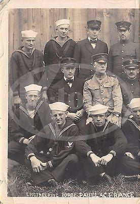WWI US NAVAL AIR STATION CREW GIRONDE FRANCE IDed PHOTOS & AUTOGRAPH SIGNATURES - K-townConsignments