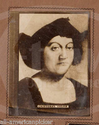 CHRISTOPHER COLUMBUS CRISTOBAL COLON SPANISH HISTORY ANTIQUE PHOTO CARDS POSTER - K-townConsignments
