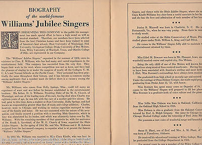 CLARA WILLIAMS JUBILEE SINGERS ANTIQUE 1920s AFRICAN AMERICAN SINGERS MUSIC BOOK - K-townConsignments