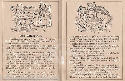 LITTLE GOLDEN HAIR GOLDILOCKS & THE THREE BEARS ANTIQUE ILLUSTRATED STORY BOOK - K-townConsignments