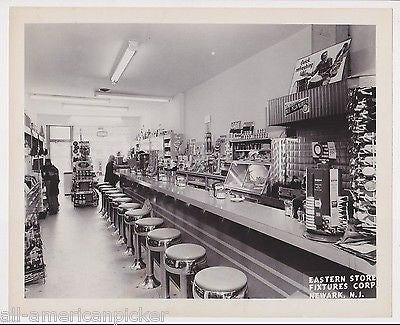 SCOTCH TAPE 7UP COCA COLA & MORE SODA JERK STORE DISPLAY PHOTO NEWARK NEW JERSEY - K-townConsignments