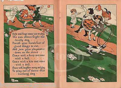 METROPOLITAN MOTHER GOOSE BY WATSON ANTIQUE GRAPHIC ILLUSTRATED CHILDRENS BOOK - K-townConsignments