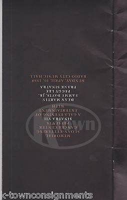 DEAN MARTIN FRANK SINATRA PEGGY LEE RAT PACK AUTOGRAPH SIGNED RADIO CITY PROGRAM - K-townConsignments