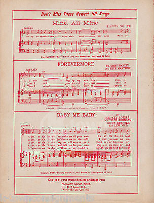 DEUCE SPRIGGINS RED HOT MAMA VINTAGE COUNTRY MUSIC SONG SHEET MUSIC 1949 - K-townConsignments