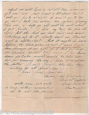 CAMP MERRITT SAN FRANCISCO SPANISH AMERICAN WAR SOLDIER LETTER 4th of JULY 1898 - K-townConsignments