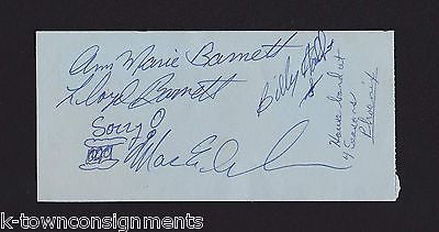 4 SEASONS PHOENIX HOUSE BAND LLOYD BARNETT CONCERT VINTAGE AUTOGRAPH SIGNATURE - K-townConsignments