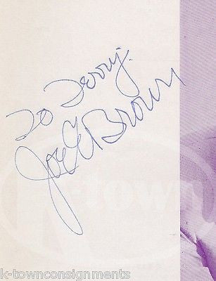 JOE E. BROWN THEATRE ACTOR  VINTAGE AUTOGRAPH SIGNED PLAYBILL PAGE - K-townConsignments