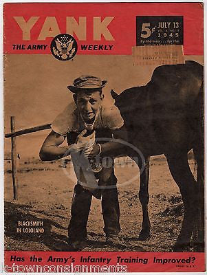 EVELYN ANKERS PIN-UP KAMIKAZE PILOTS & OKINAWA ARTILLERYMEN YANK MAGAZINE 1945 - K-townConsignments