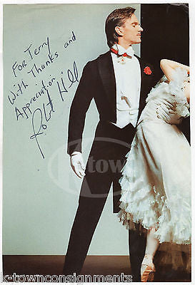 ROBERT HILL STAGE DANCER VINTAGE AUTOGRAPH SIGNED THEATRE PROGRAM PAGE - K-townConsignments