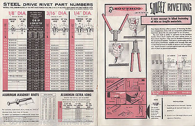 SOUTHCO DRIVE RIVETS LESTER PA INDUSTRIAL CO VINTAGE GRAPHIC ADVERTISING FLYER U - K-townConsignments