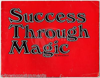 STEVE DACRI SUCCESS THROUGH MAGIC PERFORMER VINTAGE GRAPHIC ADVERTISING KIT - K-townConsignments