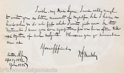 W. J. MALTBY SUTTON MASS ORIGINAL POEM AUTOGRAPH SIGNED YALE COLLEGE LETTER - K-townConsignments