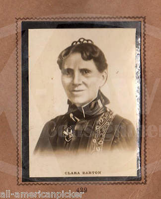 CLARA BARTON ADELA AZCUY RED CROSS CUBAN WAR HISTORY ANTIQUE PHOTO CARDS POSTER - K-townConsignments