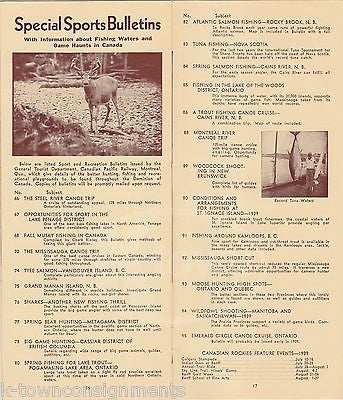 CANADIAN PACIFIC RAILWAYS CANADA VINTAGE CANADIAN VACATION SOUVENIR TRAVEL FLYER - K-townConsignments