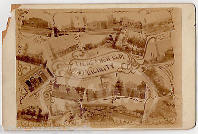 NEW ULM MINNESOTA SCENIC VIEWS 3 ANTIQUE SOUVENIR CABINET CARD PHOTOGRAPHS - K-townConsignments