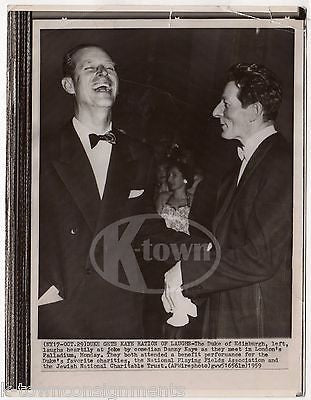 DANNY KAYE DUKE OF EDINBURGH JEWISH CHARITABLE TRUST VINTAGE NEWS PRESS PHOTO - K-townConsignments