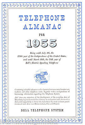 NEW JERSEY BELL TELEPHONE SYSTEMS VINTAGE GRAPHIC ADVERTISING TELEPHONE ALMANAC - K-townConsignments