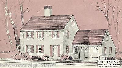 TREMONT ARCHITECTURAL HOME DESIGN VITAGE GRAPHIC ADVERTISING SALES PRINT - K-townConsignments