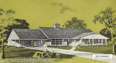 FREMONT ARCHITECTURAL HOME DESIGN VINTAGE GRAPHIC ADVERTISING SALES PRINT - K-townConsignments