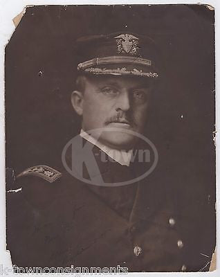 USN REAR ADMIRAL ALBERT GLEAVES AUTOGRAPH SIGNED WWI NAVY MILITARY PHOTO - K-townConsignments