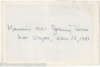 RAY BOOM BOOM MANCINI VS JOHNNY TORRES LAS VEGAS BOXING MATCH VINTAGE PHOTO - K-townConsignments