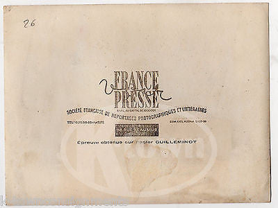 WWI FRANCE SOLIDERS IN UNIFORM & SNOW GEAR ANTIQUE FRENCH NEWS PRESS PHOTO - K-townConsignments