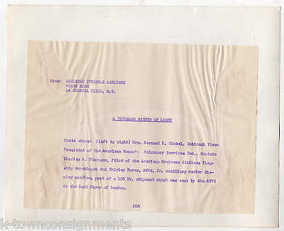 AMERICAN BANKERS ASSOCIATION AMERICAN AIRLINES DC-6 FLIGHT VINTAGE PRESS PHOTO - K-townConsignments