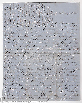 HONESDALE PENNSYLVANIA LETTER HOME MENTIONING BURNING OF STEAMSHIP ST. JOHN 1830 - K-townConsignments