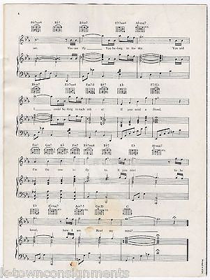 SUPERMAN MOVIE SHEET MUSIC CAN YOU READ MY MIND? SONG VINTAGE WARNER BROS 1978 - K-townConsignments