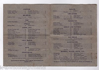 TECHNOLOGY UNION WORKERS ANTIQUE LUNCH DINNER RESTAURANT MENU - K-townConsignments