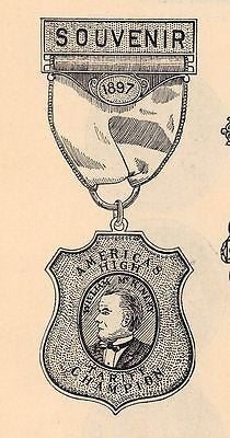 PRESIDENT MCKINLEY POLITICAL MEDALS ANTIQUE SALES CATALOG ADVERTISING PAGE - K-townConsignments