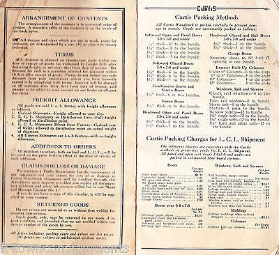 CURTIS WOODWORK CLINTON IOWA ANTIQUE HOME BUILDING DECOR SALES CATALOG 1927 - K-townConsignments