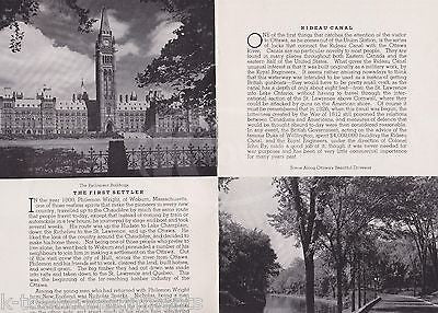 OTTAWA CANADA SUMMER & WINTER SPORTS VINTAGE GRAPHIC ADVERTISING TRAVEL BOOKLET - K-townConsignments