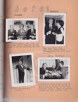 NELSON EDDY TV ACTOR MUSIC SINGER VINTAGE CHRISTMAS FAN CLUB PHOTO SCRAPBOOK - K-townConsignments
