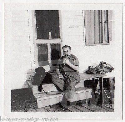 HUGE BLACK POODLE DOG & LOVING PARENTS VINTAGE AMERICANA SNAPSHOT PHOTOS LOT - K-townConsignments