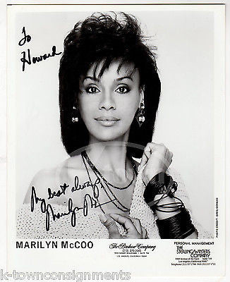 MARILYN McCOO 5th DIMENSION JAZZ R&B SINGER ORIGINAL AUTOGRAPH SIGNED PHOTO - K-townConsignments