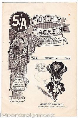 PHARO'S 5/A MONTHLY MAGAZINE ANTIQUE GRAPHIC ADVERTISING EQUESTRIAN NEWS 1901 - K-townConsignments